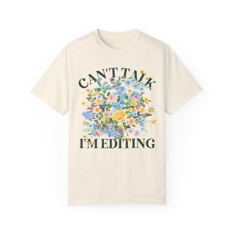 Floral Editing Day Tee Shirt for Wedding Photographer - Opal and June