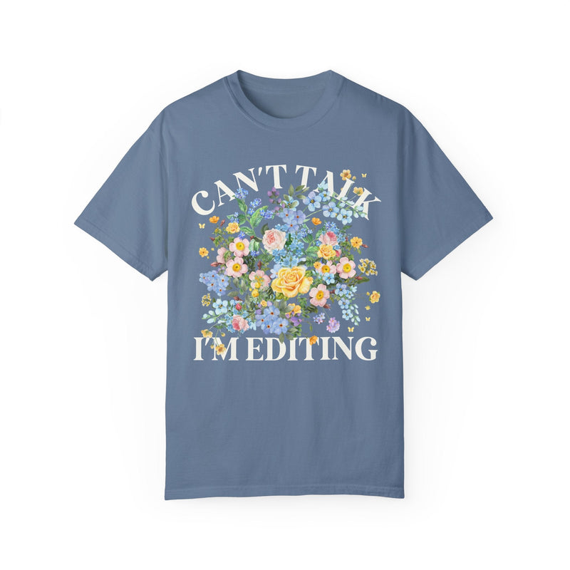 Floral Editing Day Tee Shirt for Wedding Photographer - Opal and June