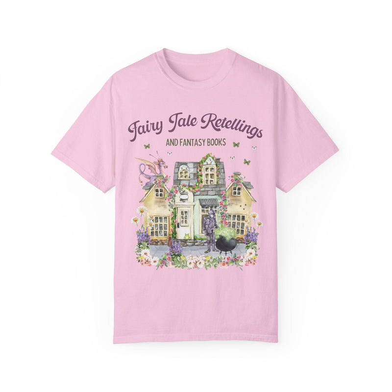 Floral Fairy Tale Book Lover Tee Shirt for Bookworm | Boho Floral Shirt for Fantasy Romance Readers, Fairycore Aesthetic Shirt for Reader - Opal and June