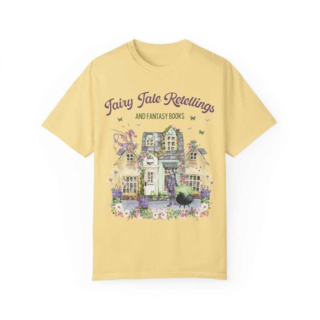 Floral Fairy Tale Book Lover Tee Shirt for Bookworm | Boho Floral Shirt for Fantasy Romance Readers, Fairycore Aesthetic Shirt for Reader - Opal and June