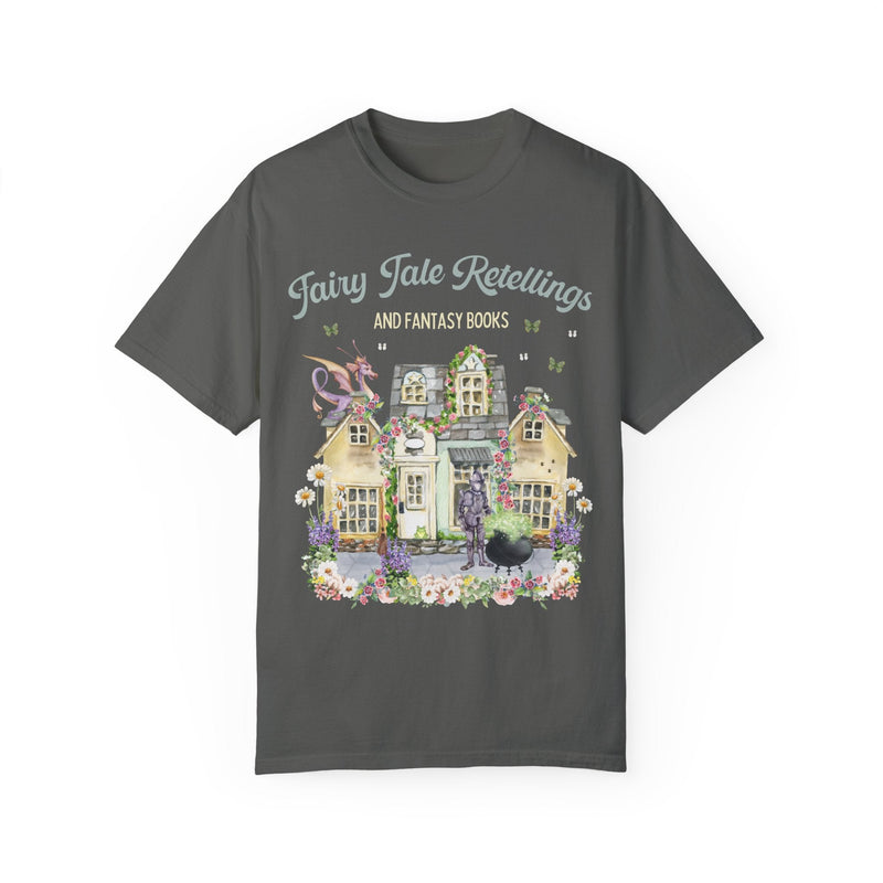 Floral Fairy Tale Book Lover Tee Shirt for Bookworm | Boho Floral Shirt for Fantasy Romance Readers, Fairycore Aesthetic Shirt for Reader - Opal and June