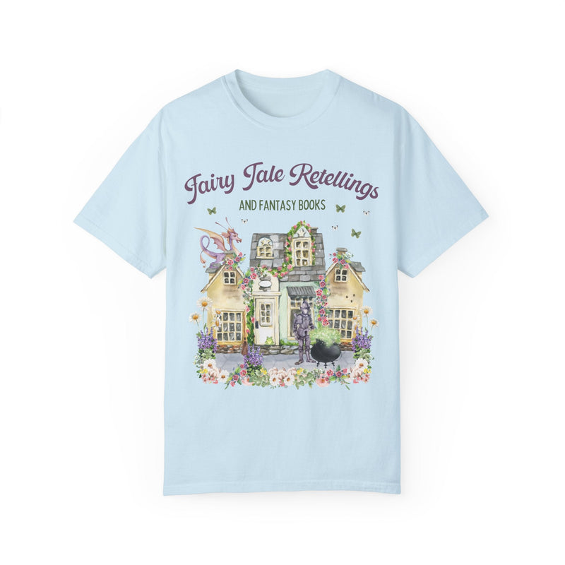 Floral Fairy Tale Book Lover Tee Shirt for Bookworm | Boho Floral Shirt for Fantasy Romance Readers, Fairycore Aesthetic Shirt for Reader - Opal and June