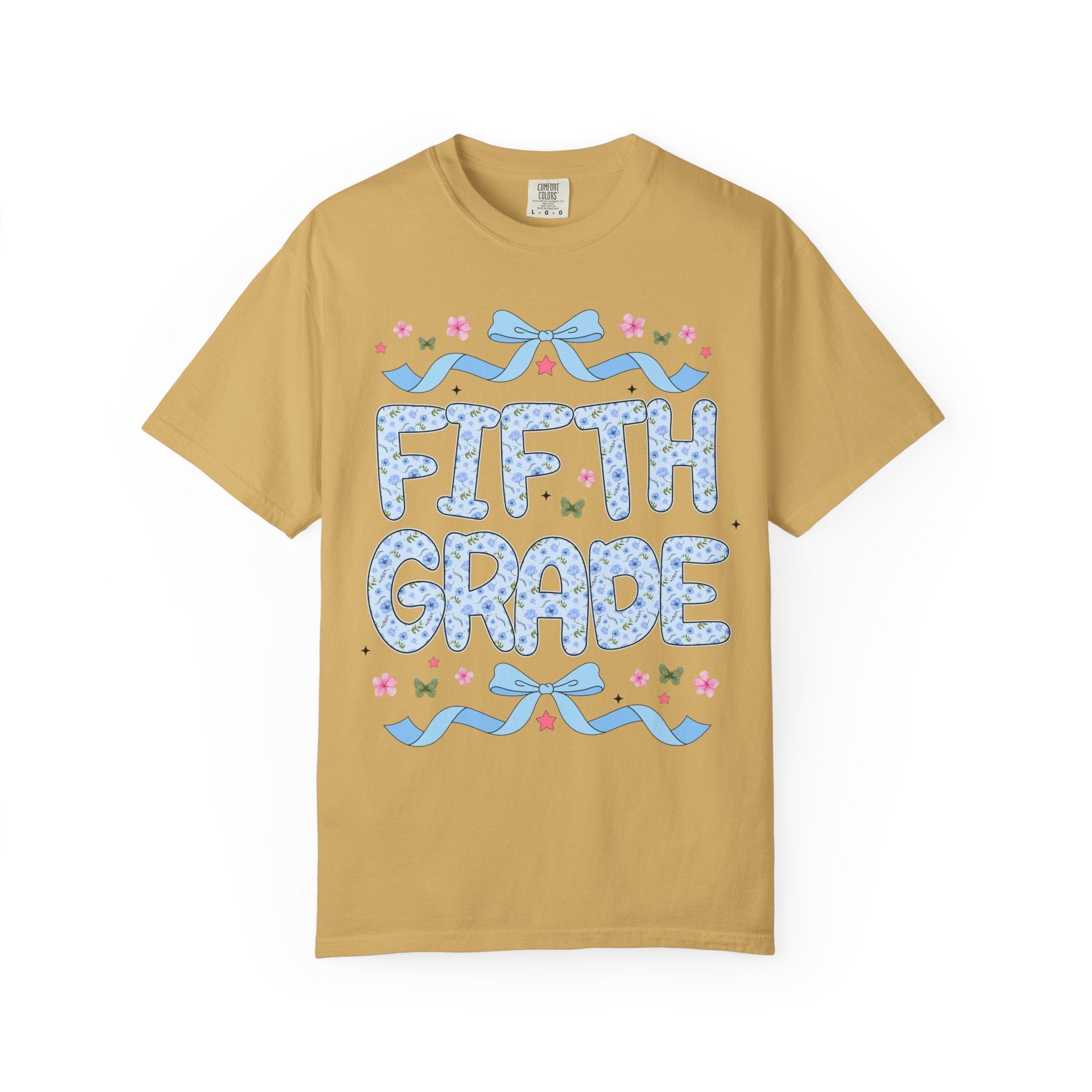 Floral Fifth Grade Teacher Tee - Opal and June