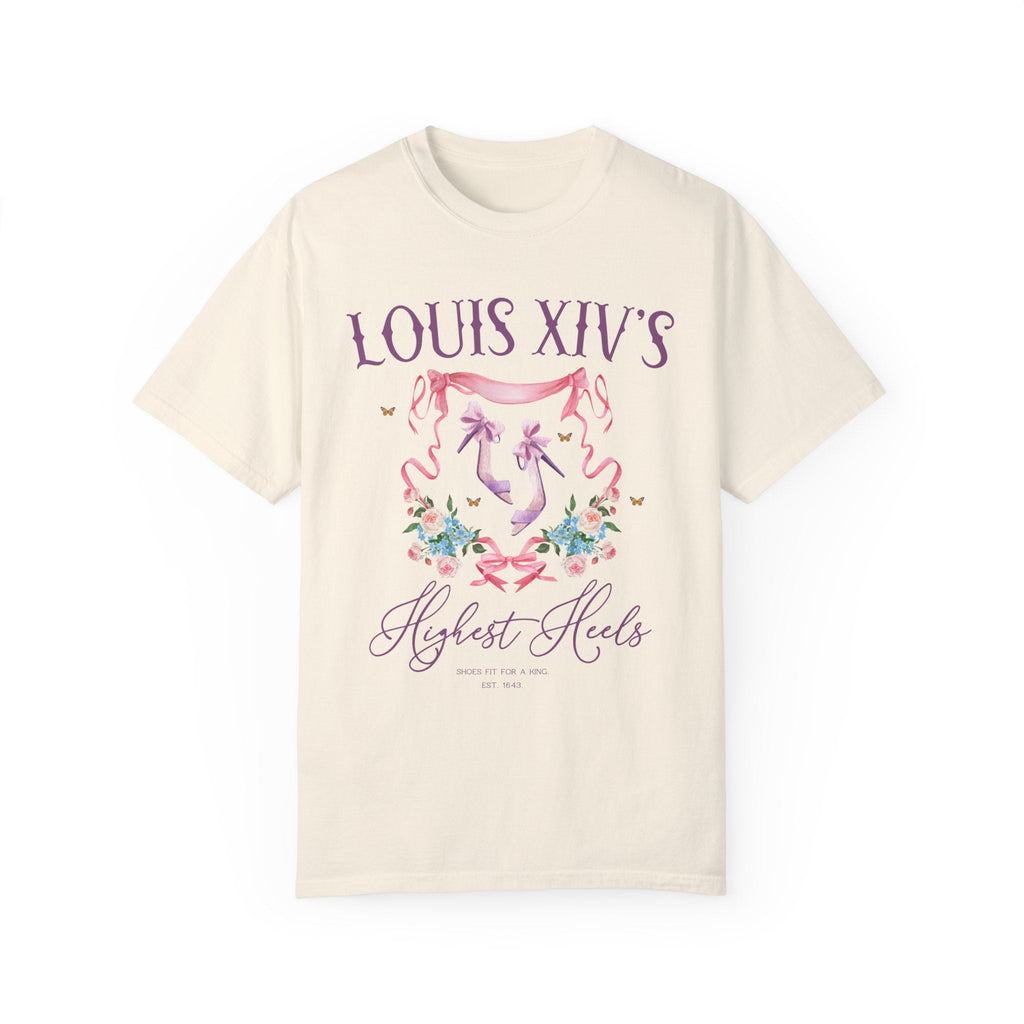 Floral History T-Shirt, Friend Who Loves French History and Fashion, Social Studies Teacher Gift, Cute Louis XIV History Shirt with Flowers - Opal and June