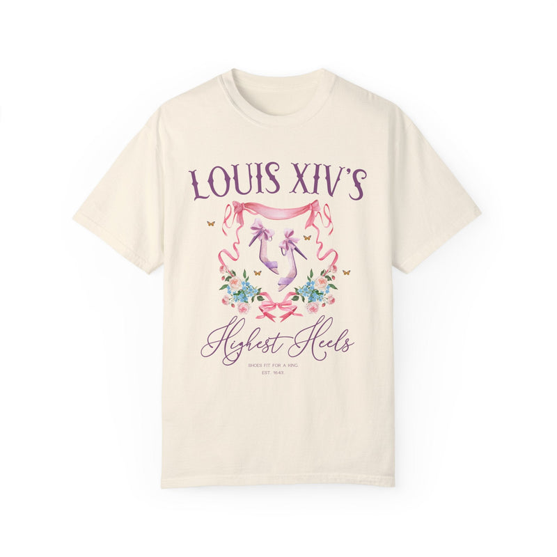 Floral History T-Shirt, Friend Who Loves French History and Fashion, Social Studies Teacher Gift, Cute Louis XIV History Shirt with Flowers - Opal and June