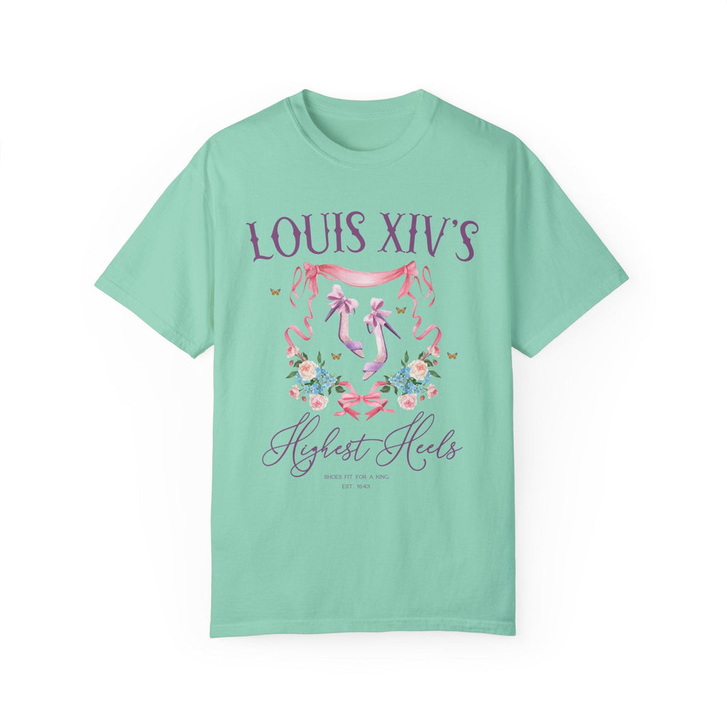 Floral History T-Shirt, Friend Who Loves French History and Fashion, Social Studies Teacher Gift, Cute Louis XIV History Shirt with Flowers - Opal and June