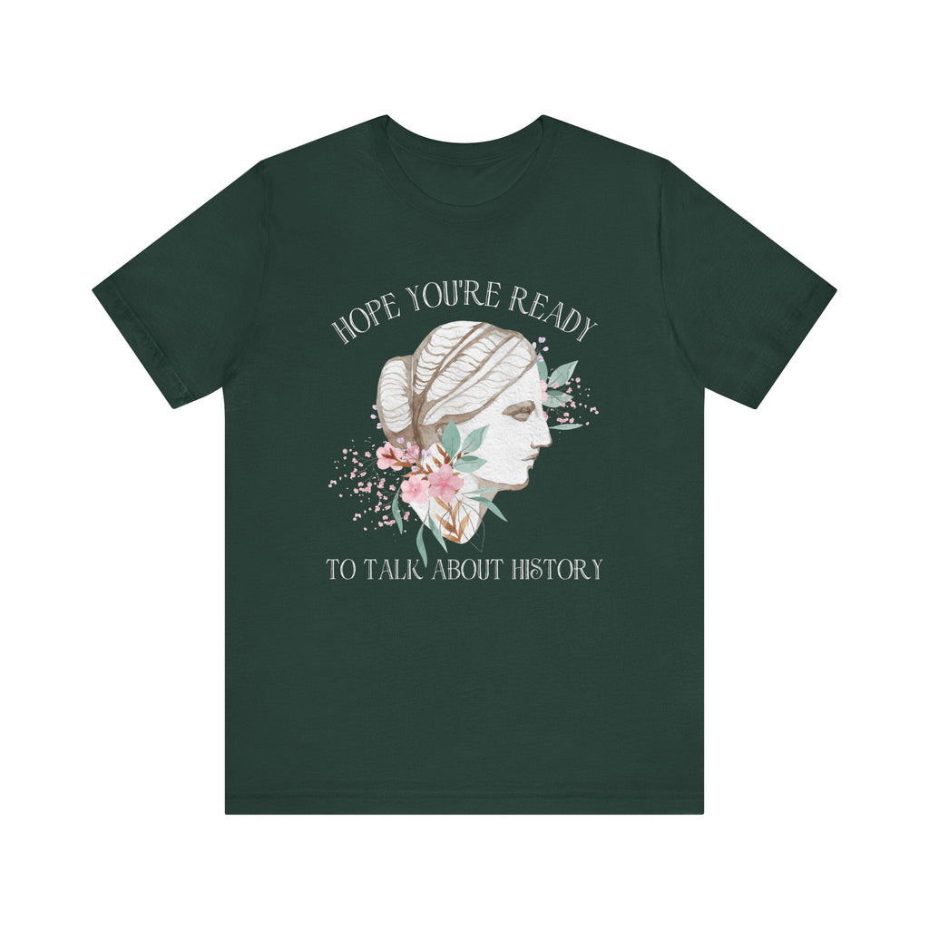 Floral History Teacher Tee Shirt - Opal and June