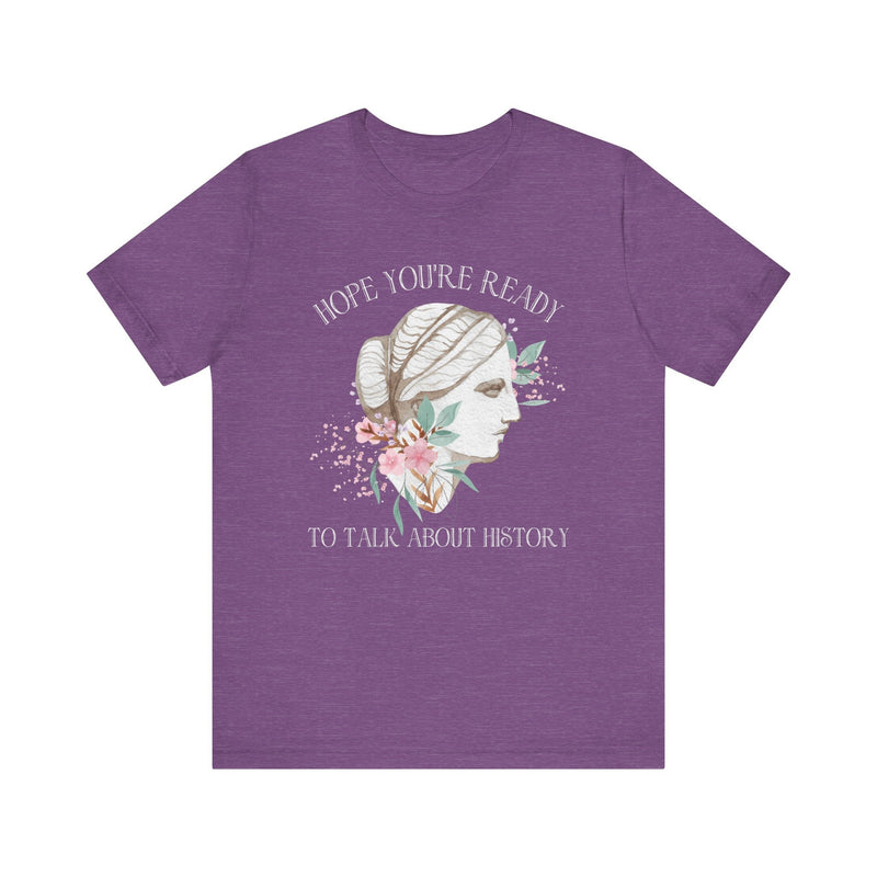 Floral History Teacher Tee Shirt - Opal and June