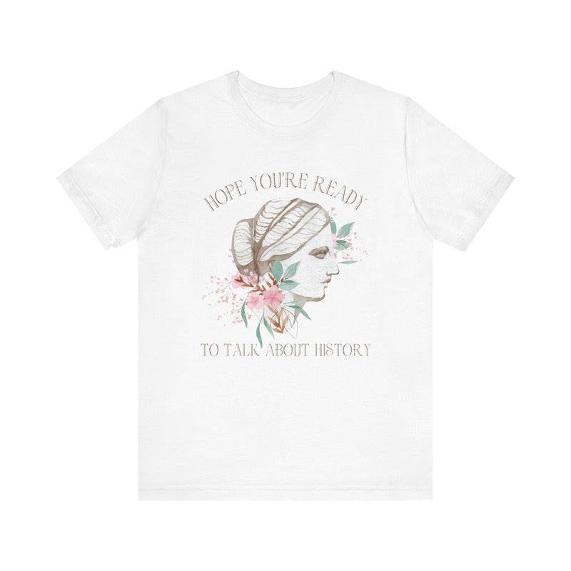 Floral History Teacher Tee Shirt - Opal and June