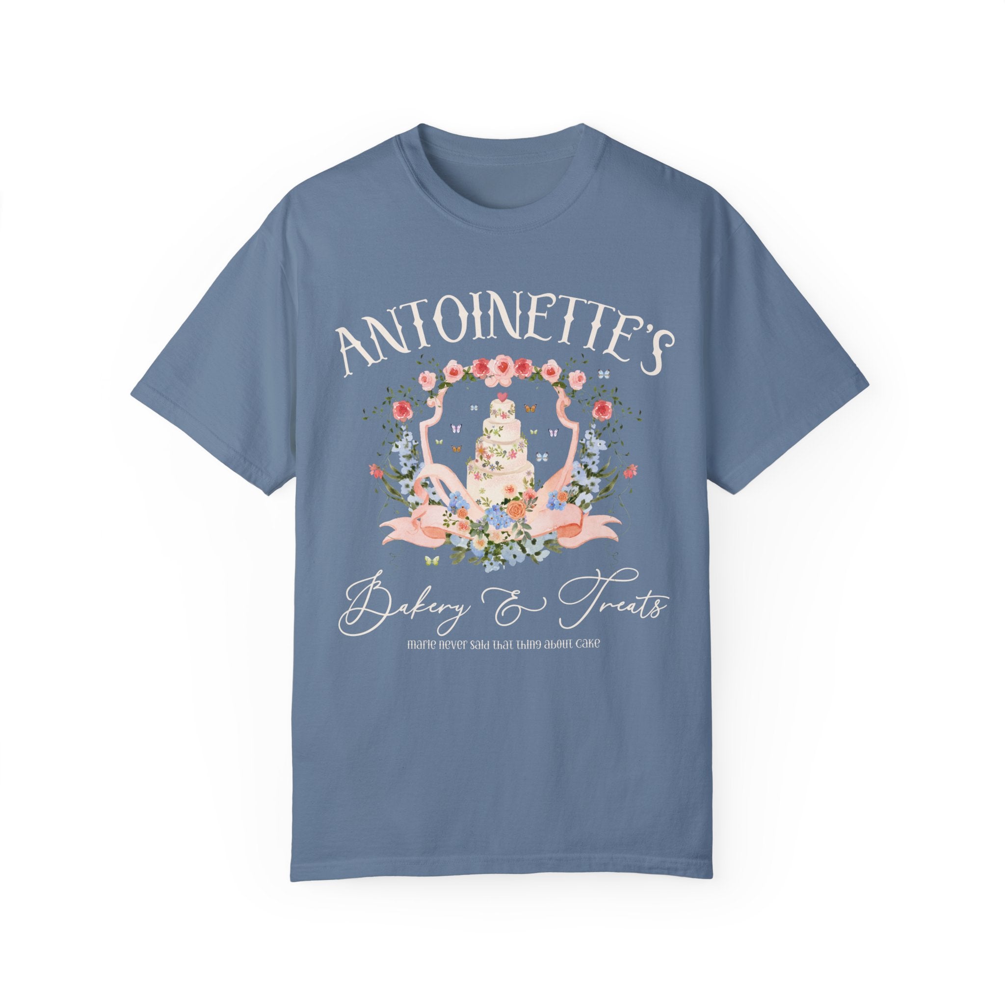 Floral History Tee Shirt for Friend Who Loves Marie Antoinette: Never Said That Thing About Cake, French History Professor or Major Shirt - Opal and June