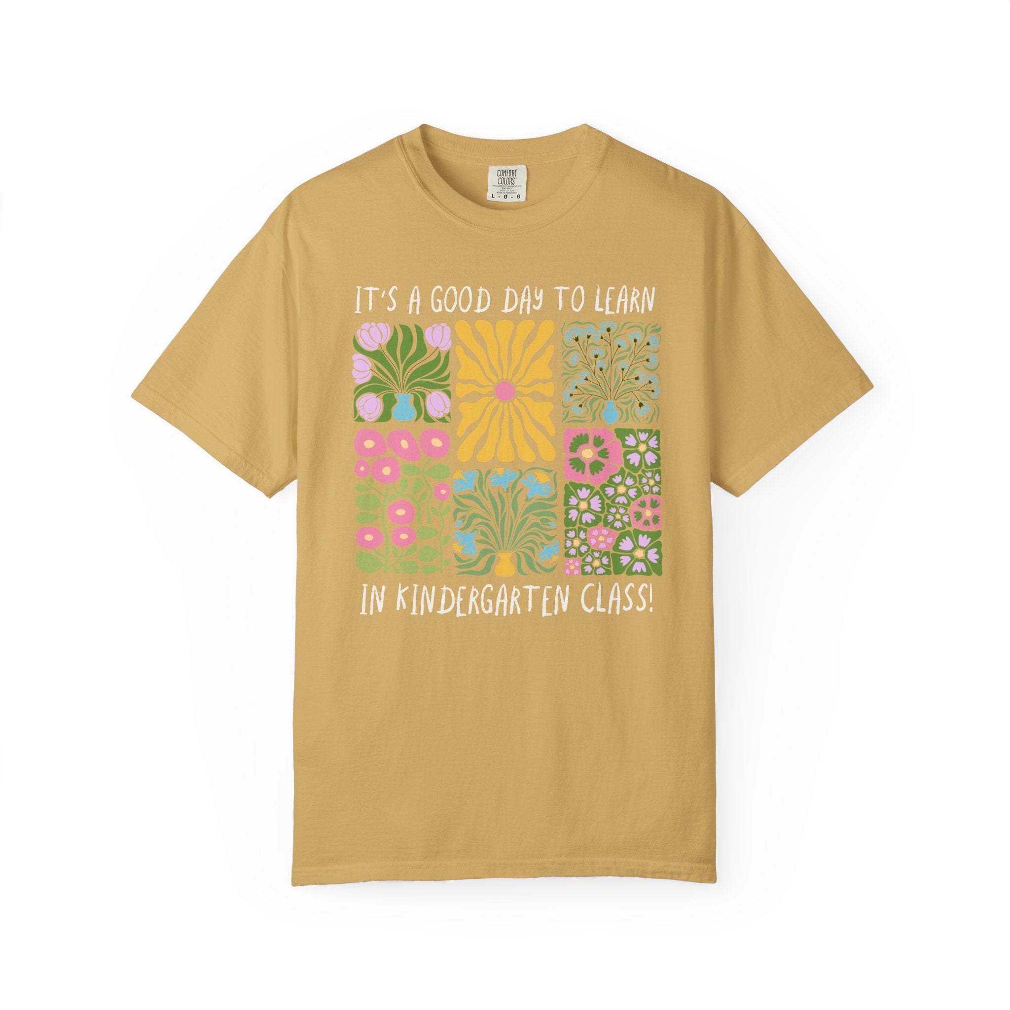 Floral Kindergarten Teacher Tee Shirt, Kindergarten Crew or Squad T-Shirt, Back to School Kinder Squad, Teacher Team Appreciation Gift - Opal and June