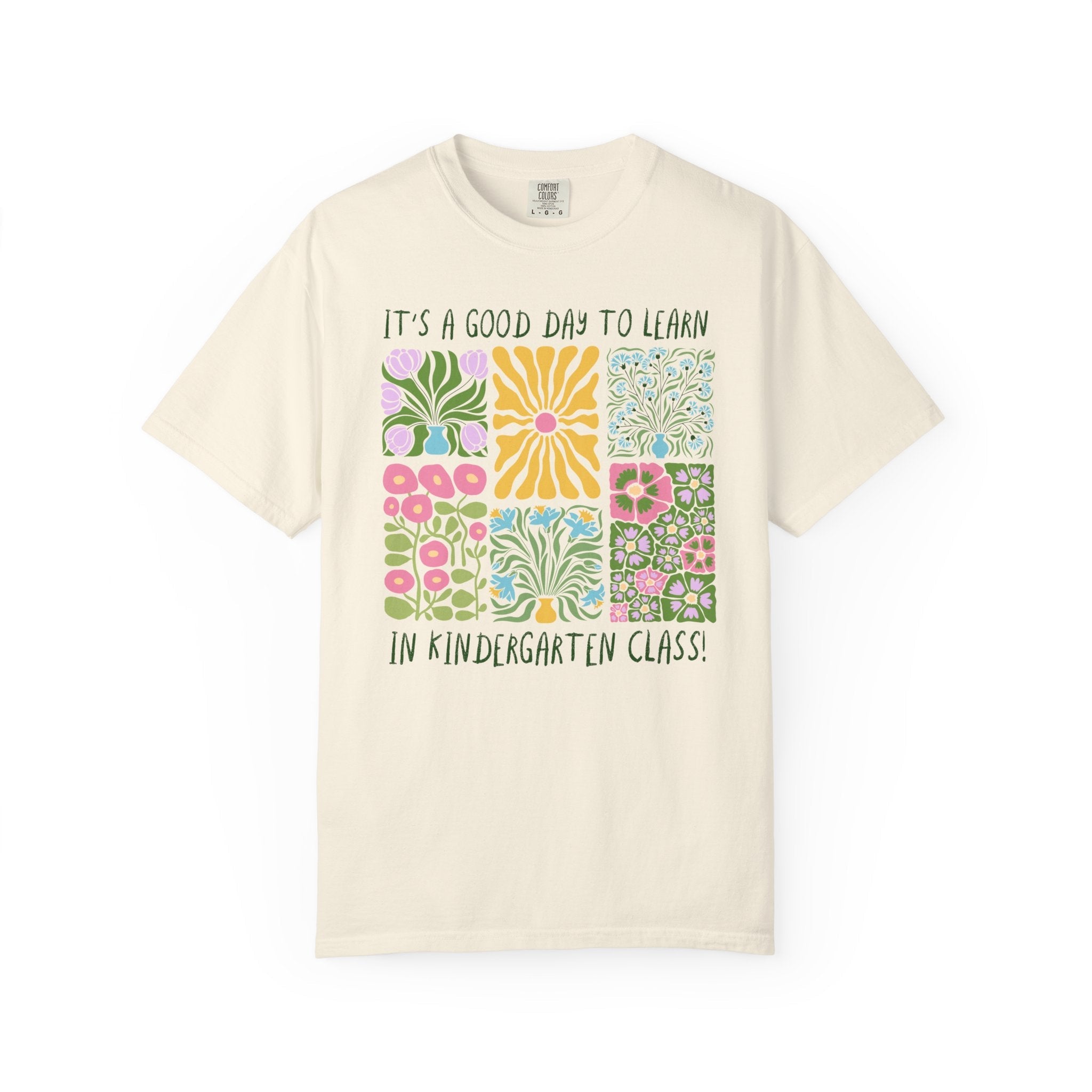Floral Kindergarten Teacher Tee Shirt, Kindergarten Crew or Squad T-Shirt, Back to School Kinder Squad, Teacher Team Appreciation Gift - Opal and June