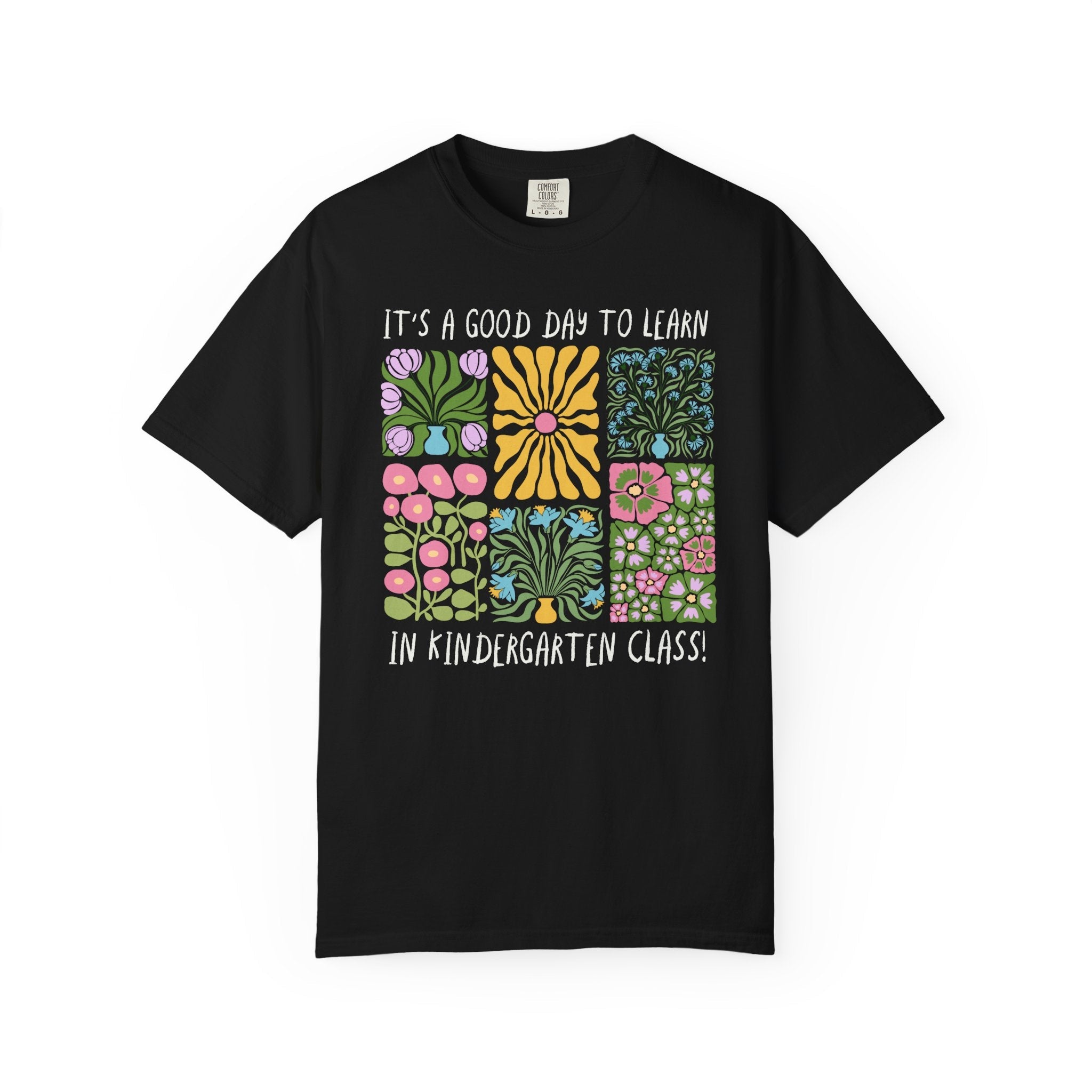 Floral Kindergarten Teacher Tee Shirt, Kindergarten Crew or Squad T-Shirt, Back to School Kinder Squad, Teacher Team Appreciation Gift - Opal and June