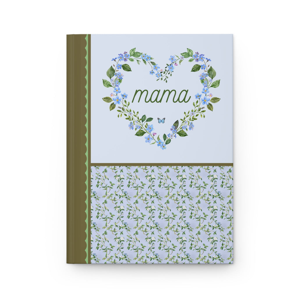 Floral Mama Notebook for Mom Who Loves Flowers, Cute Mother's Day Gift, New Mama of Twins, Sweet Boho Pregnancy Announcement Gift for Sister - Opal and June