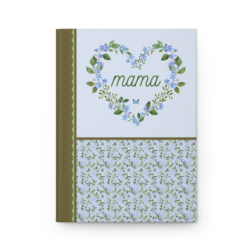 Floral Mama Notebook for Mom Who Loves Flowers, Cute Mother's Day Gift, New Mama of Twins, Sweet Boho Pregnancy Announcement Gift for Sister - Opal and June