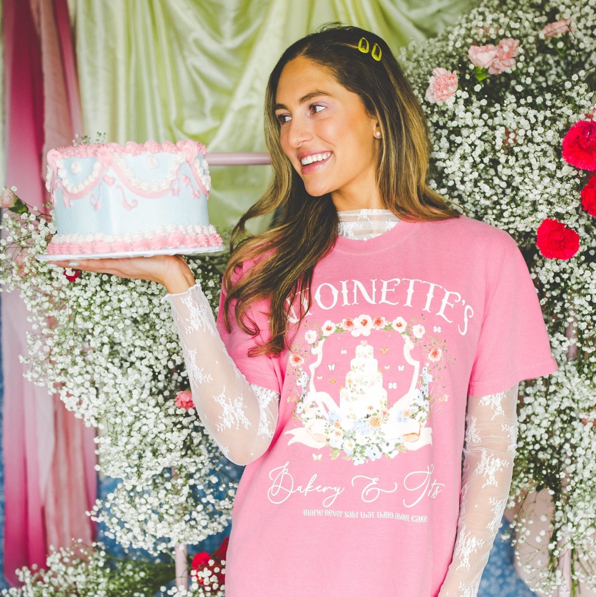 Floral Marie Antoinette Shirt - Opal and June