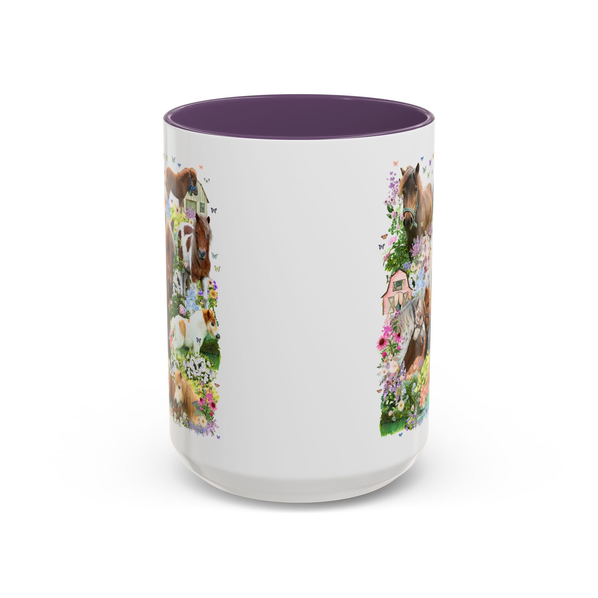 Floral Miniature Horse Lover Mug: Gift for Friend Who Loves Ponies or Cute Mini Horses, Funny Dreamcore 90s Aesthetic Animal Lover Mug - Opal and June