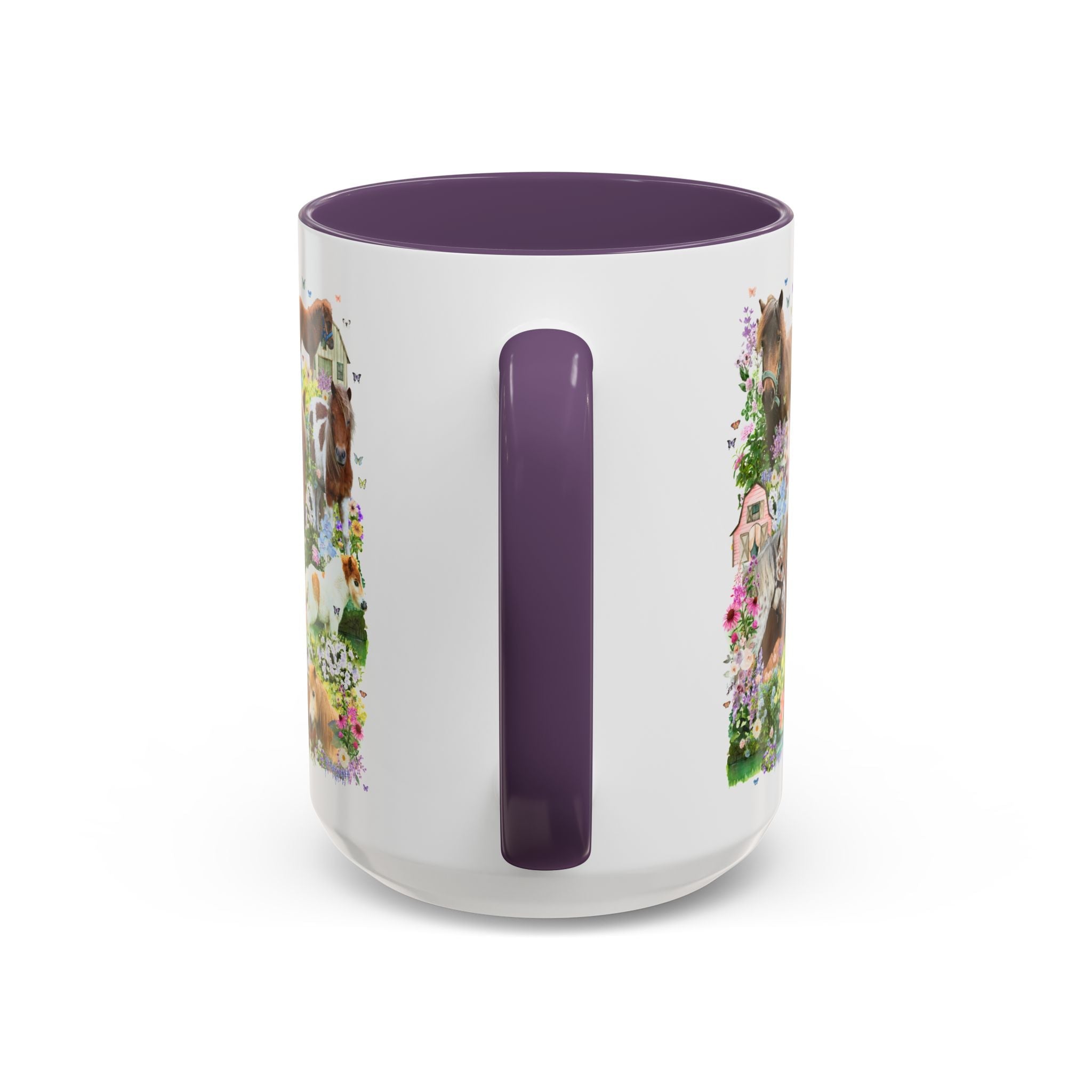 Floral Miniature Horse Lover Mug: Gift for Friend Who Loves Ponies or Cute Mini Horses, Funny Dreamcore 90s Aesthetic Animal Lover Mug - Opal and June