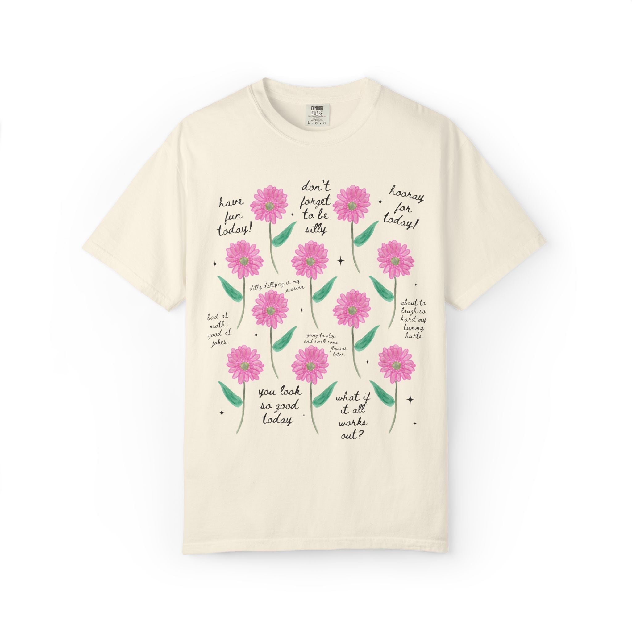 Floral Positive Affirmation Tee Shirt - Opal and June