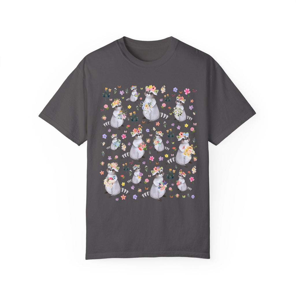 Floral Raccoon Tee Shirt - Opal and June