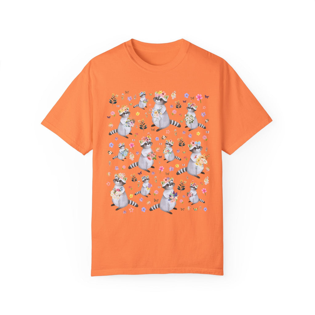 Floral Raccoon Tee Shirt - Opal and June