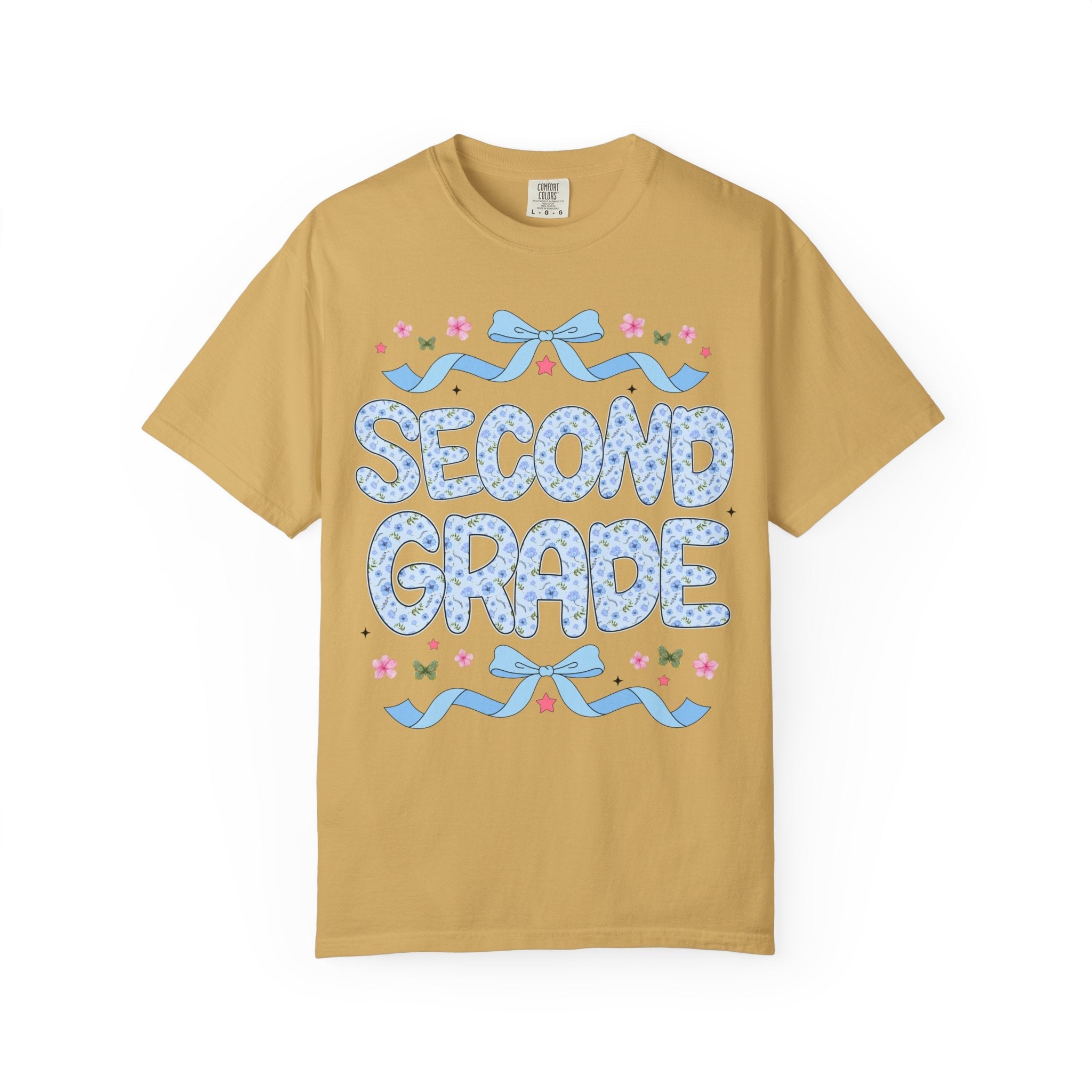 Floral Second Grade Teacher Tee - Opal and June