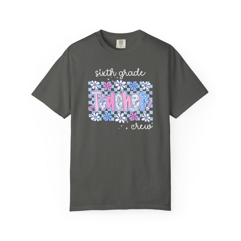 Floral Sixth Grade Crew Matching Teacher Shirt, Back To School Sixth Grade Team T-Shirt, First Day of School or Meet the Teacher Night - Opal and June