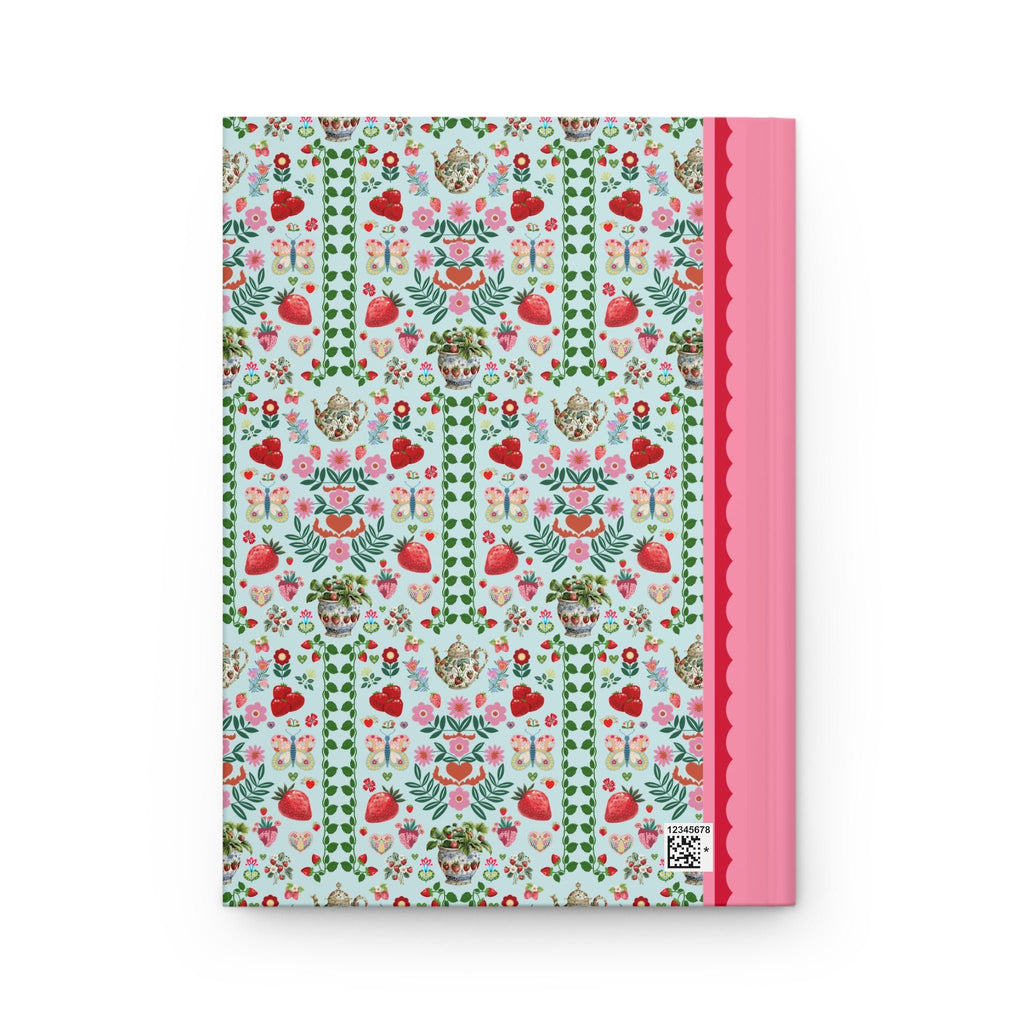 Floral Strawberry Notebook - Opal and June
