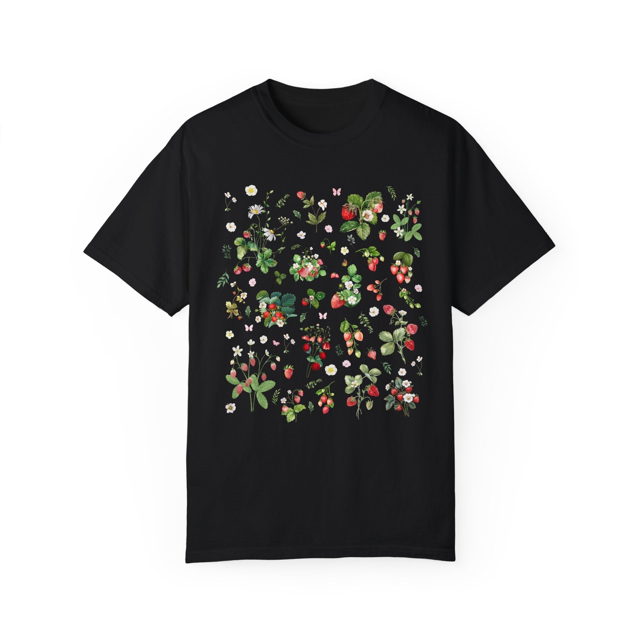 Floral Straweberry T-Shirt for Gardner - Opal and June
