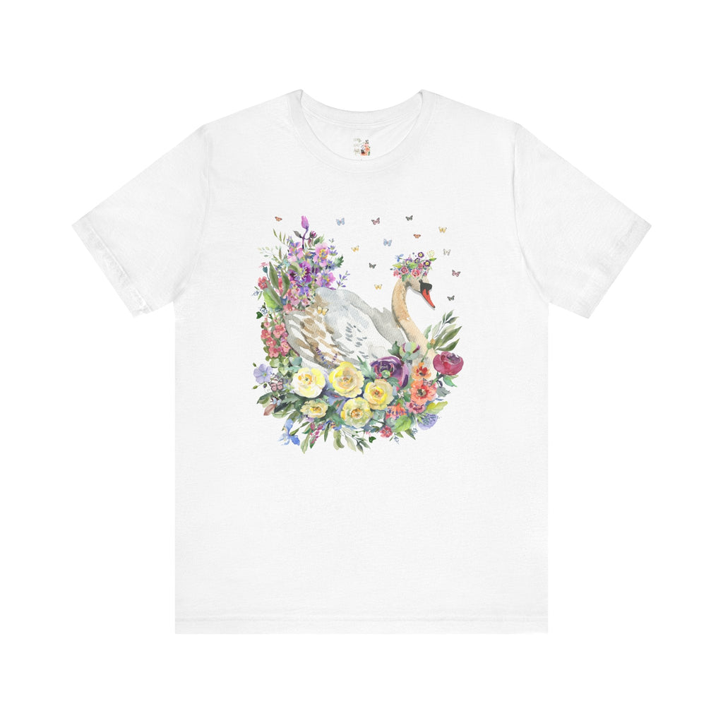 Floral Swan T-Shirt - Opal and June