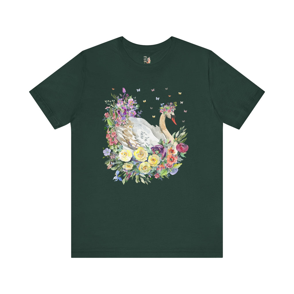 Floral Swan T-Shirt - Opal and June