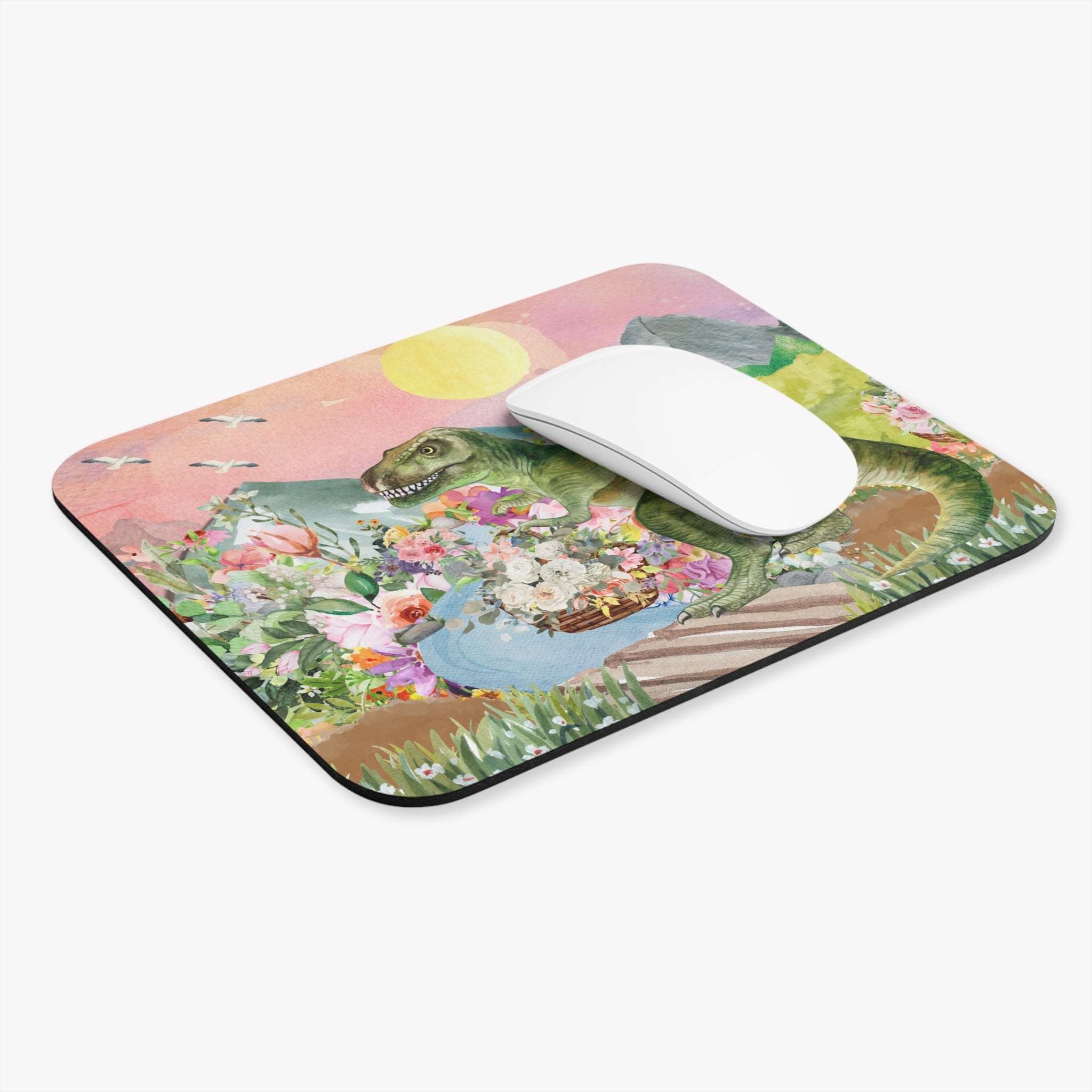 Floral T - Rex Mousepad - Opal and June