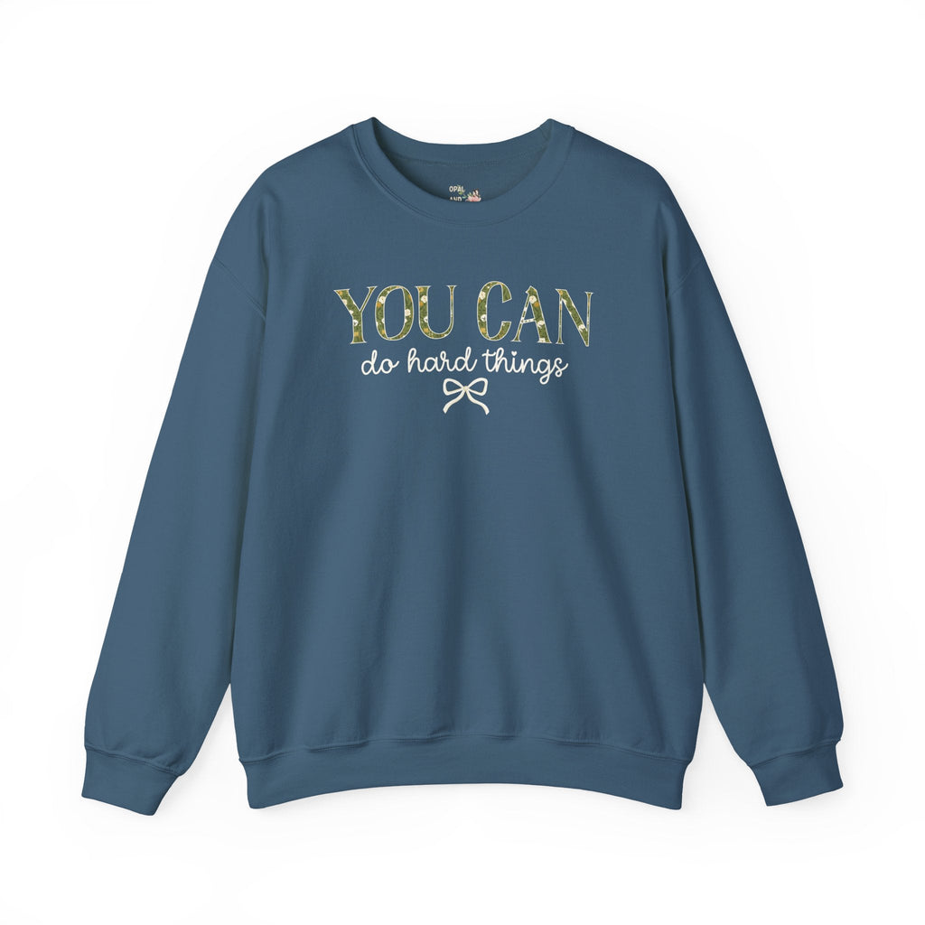 Floral Testing Day Sweatshirt for Third Grade Teacher, You Can Do Hard Things Teacher Crewneck for First Grade Crew or Second Grade Team - Opal and June