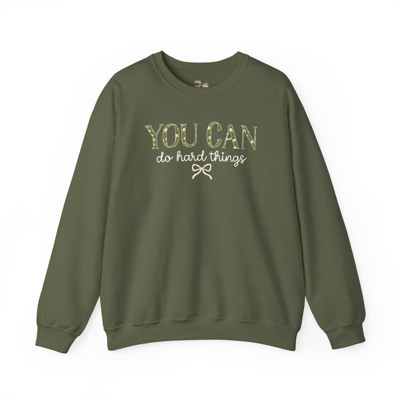Floral Testing Day Sweatshirt for Third Grade Teacher, You Can Do Hard Things Teacher Crewneck for First Grade Crew or Second Grade Team - Opal and June
