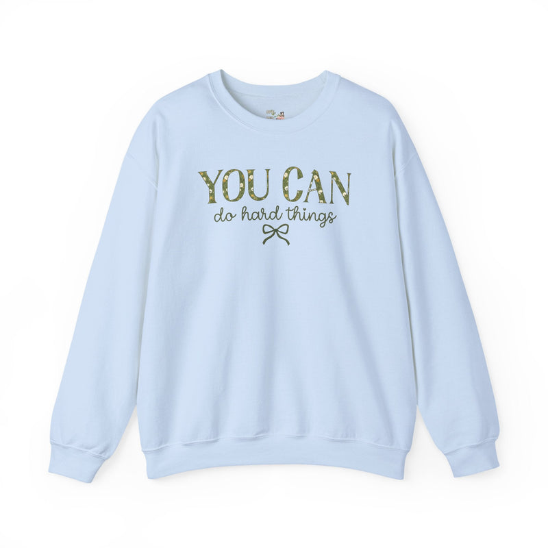 Floral Testing Day Sweatshirt for Third Grade Teacher, You Can Do Hard Things Teacher Crewneck for First Grade Crew or Second Grade Team - Opal and June