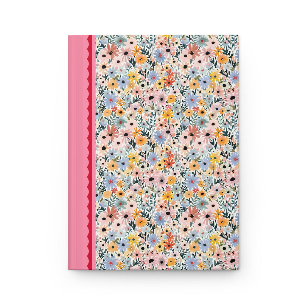 Floral The Horrors Persist But So Do I Hardcover Notebook, Cute Writing Gift for Teen Daughter or Mom Who Loves Writing, Funny Saying Gift for Sister - Opal and June