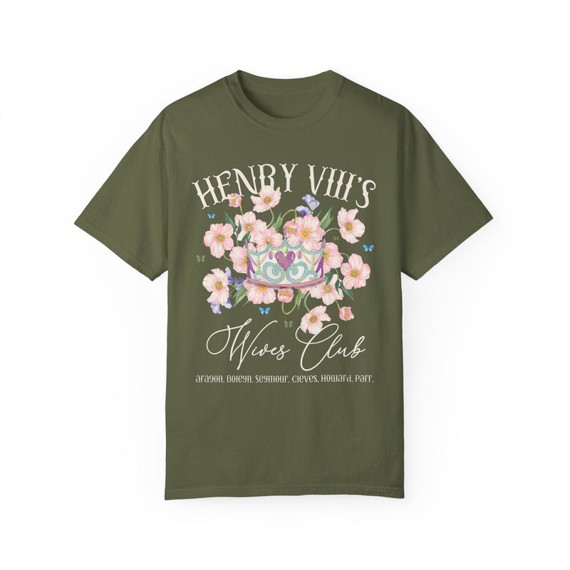 Floral Tudor History Tee Shirt for History Teacher: English History Professor Gift, Henry the 8th Wives, Whimsigoth Famous Queens Tee Shirt - Opal and June