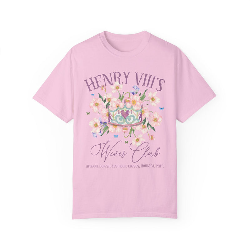 Floral Tudor History Tee Shirt for History Teacher: English History Professor Gift, Henry the 8th Wives, Whimsigoth Famous Queens Tee Shirt - Opal and June