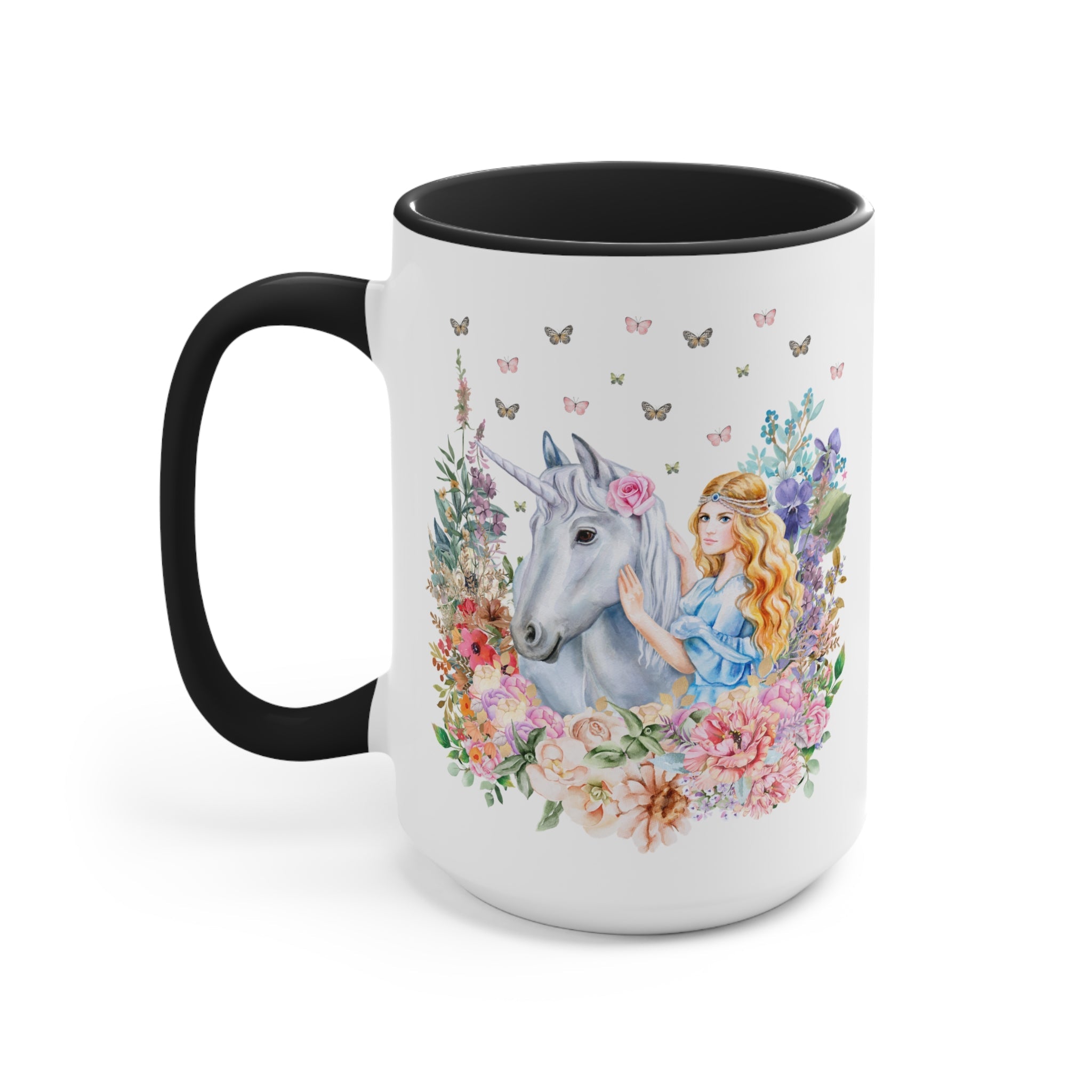 Floral Unicorn Mug for Fantasy Lover - Opal and June
