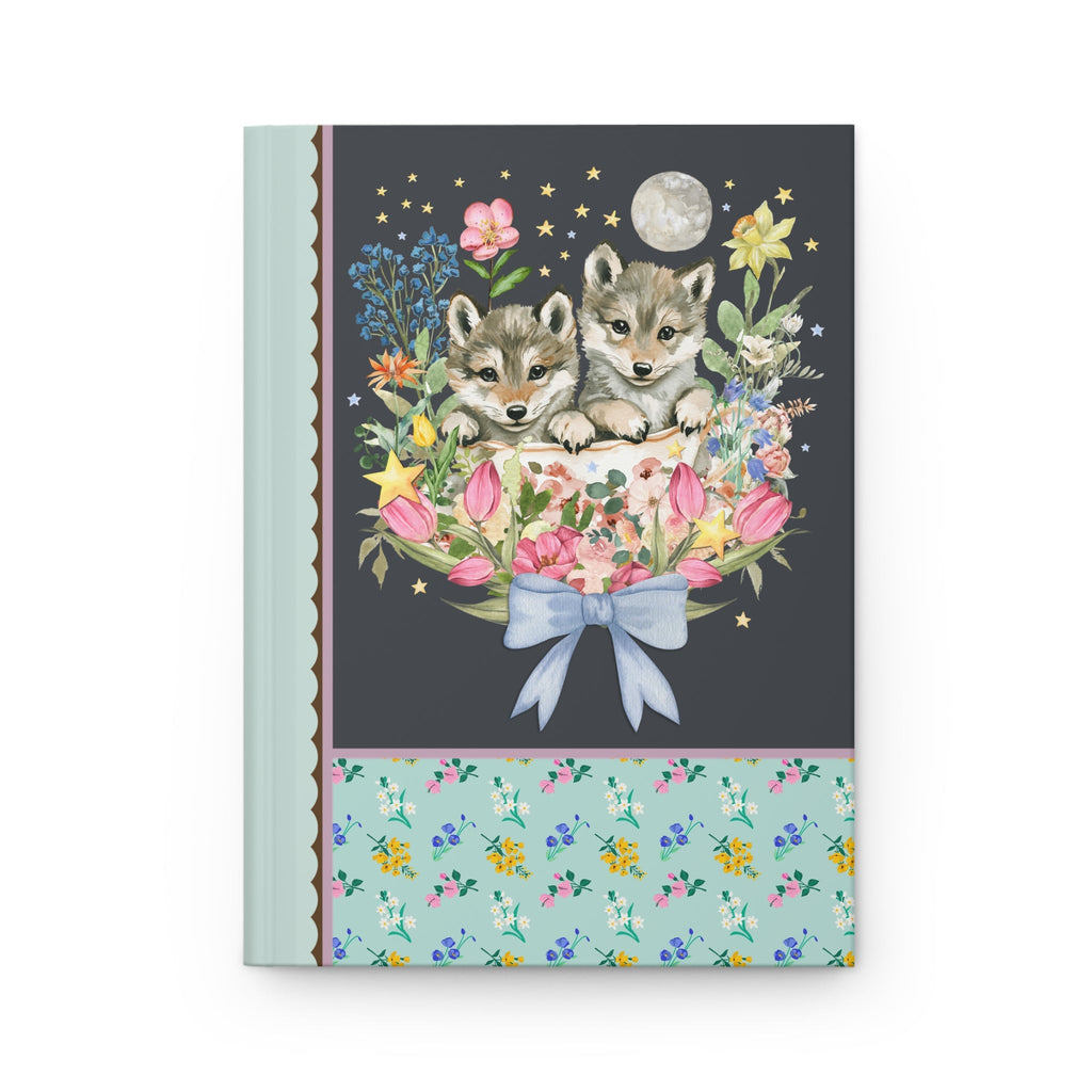 Floral Wolf Notebook - Opal and June