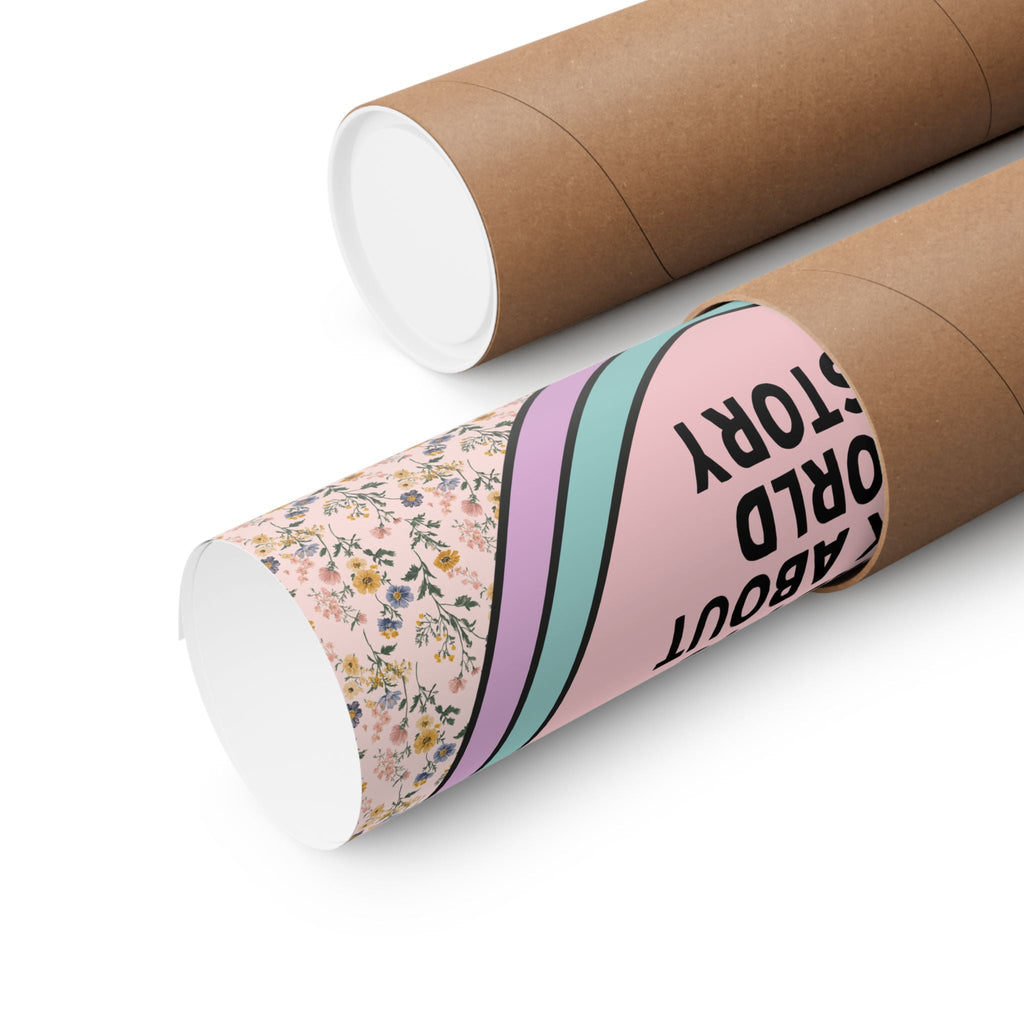 Floral World History Poster, High School History Teacher, English History Professor, Social Studies Teacher, Ancient World History Major - Opal and June
