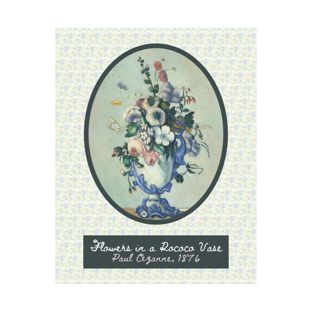 Flowers in a Rococo Vase Art Print - Opal and June