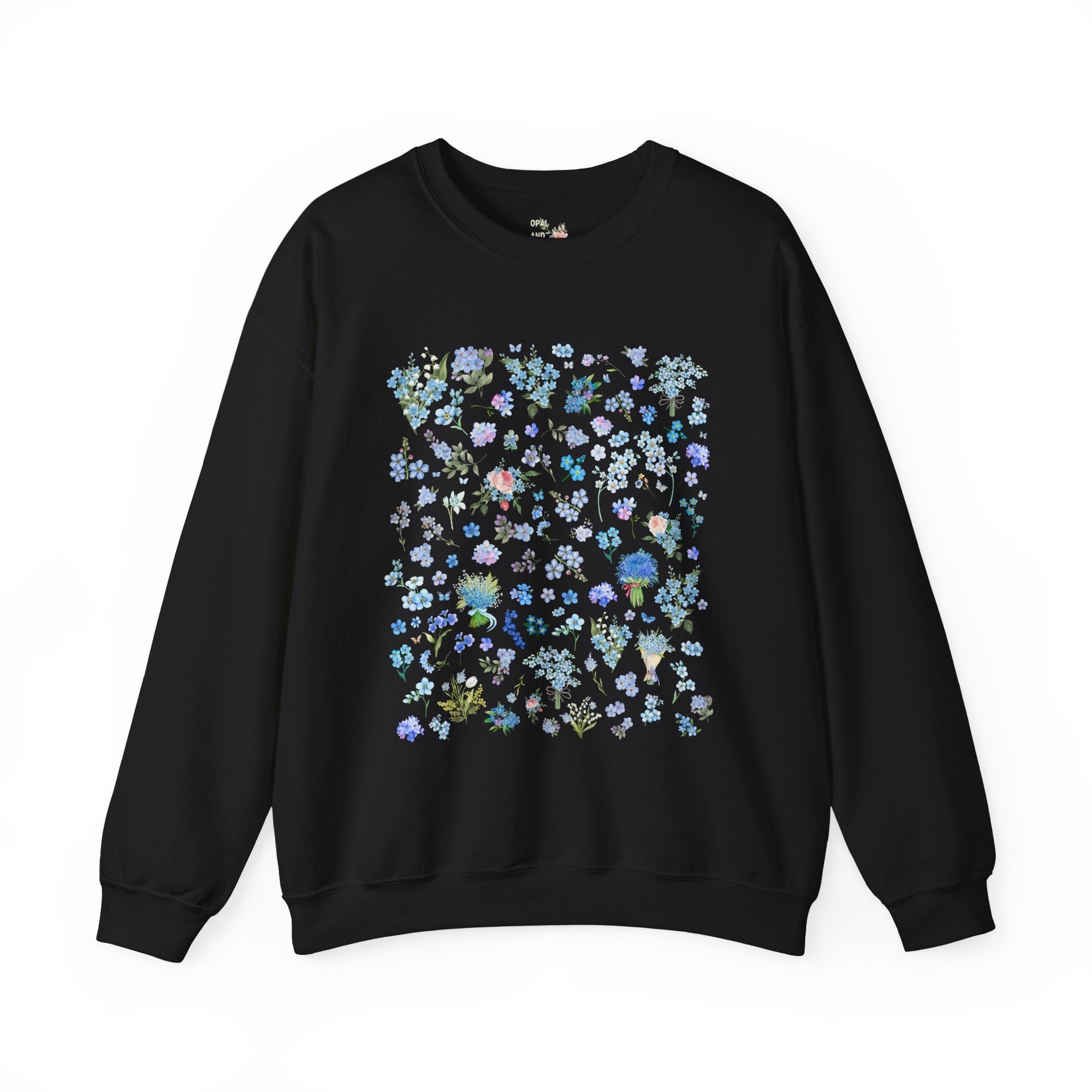 Forget Me Not Floral Sweatshirt - Opal and June