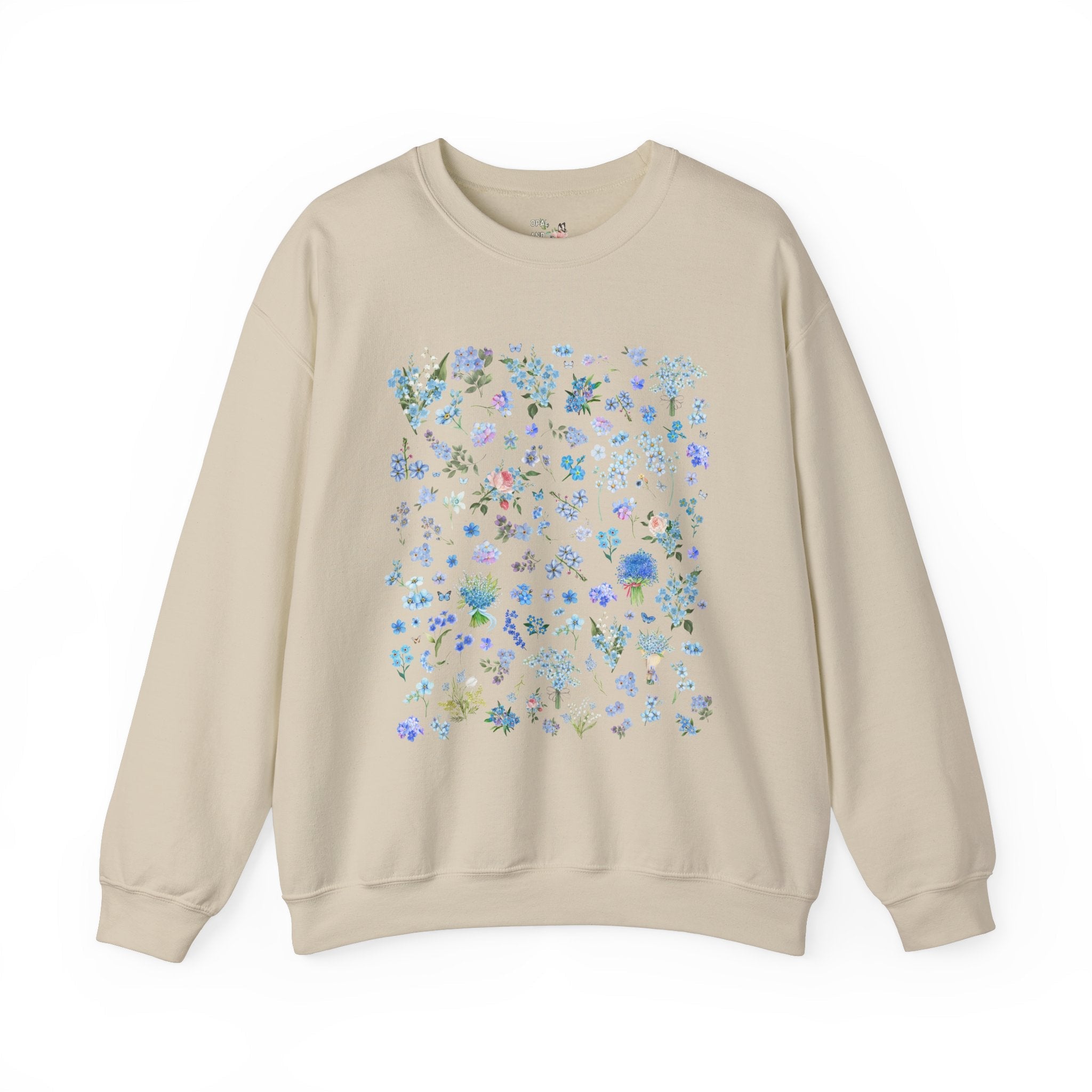 Forget Me Not Floral Sweatshirt - Opal and June