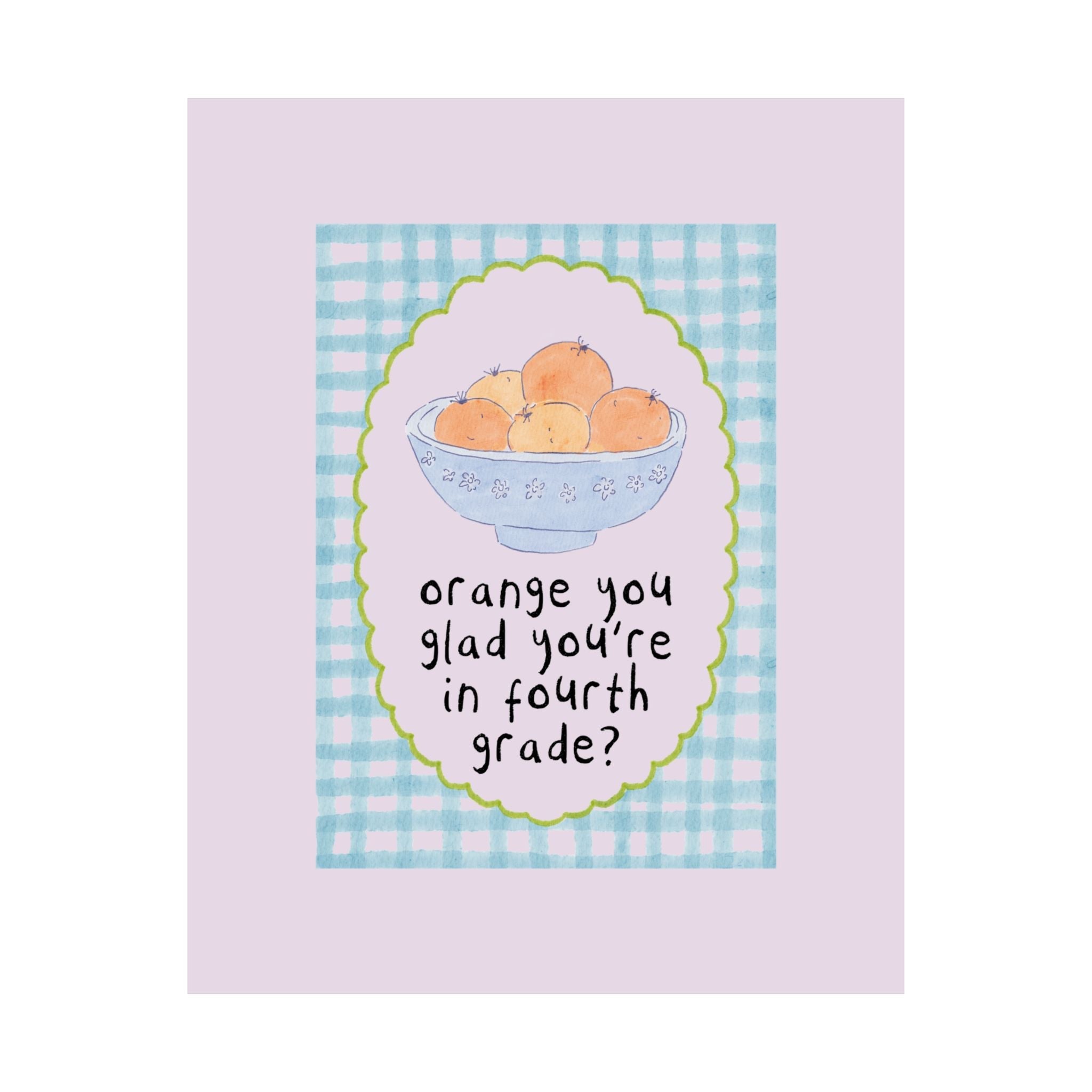 Fourth Grade Classroom Decor: Orange You Glad You're in Fourth Grade - Opal and June