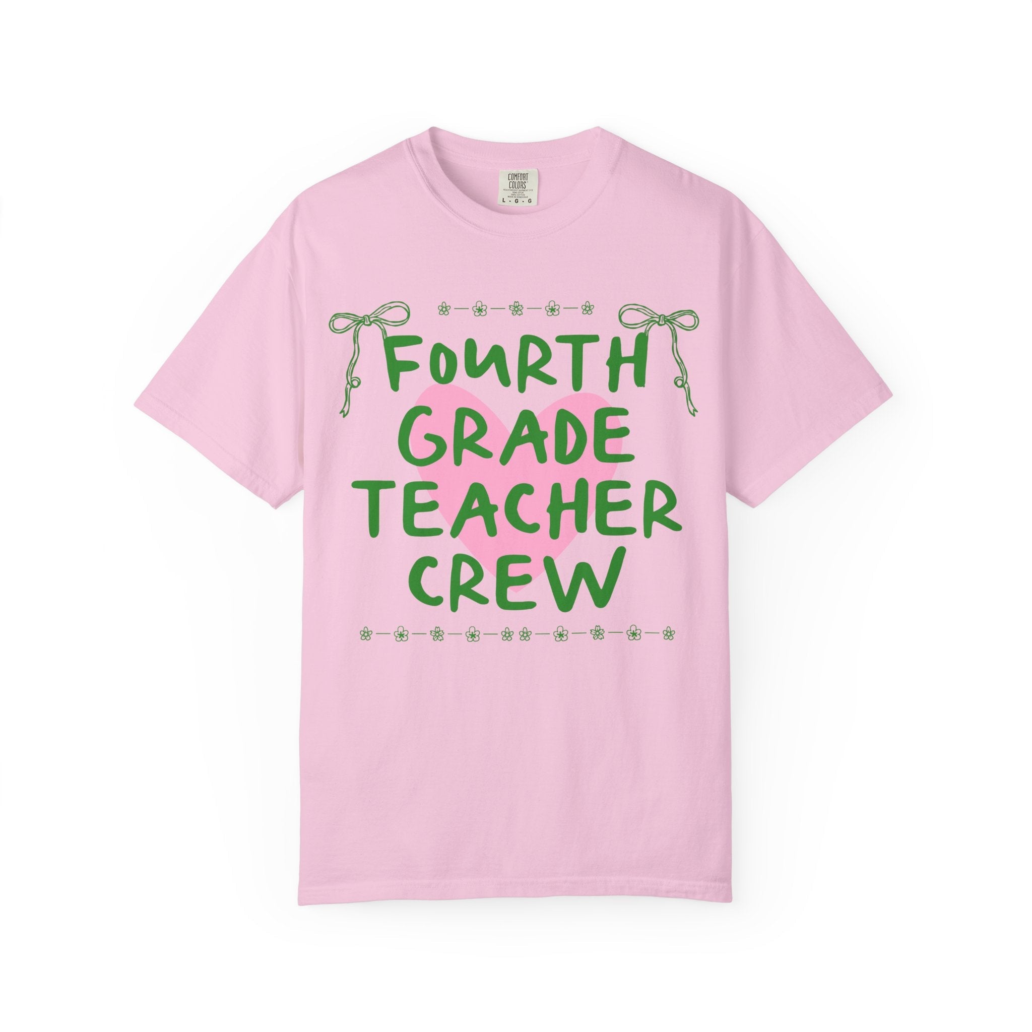 Fourth Grade Crew Matching Teacher Tee Shirt, Back To School Fourth Grade Team T-Shirt for First Day of School or Meet the Teacher Night - Opal and June