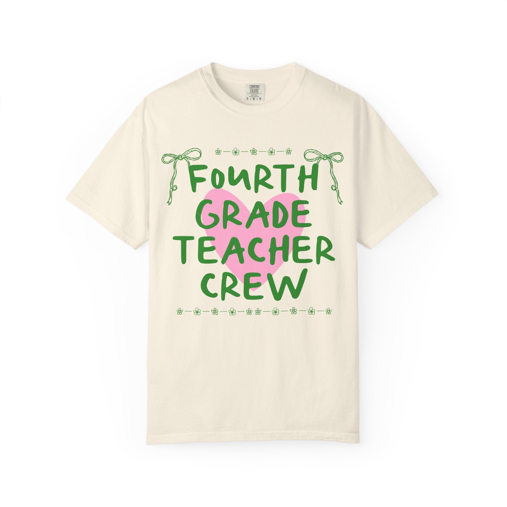Fourth Grade Crew Matching Teacher Tee Shirt, Back To School Fourth Grade Team T-Shirt for First Day of School or Meet the Teacher Night - Opal and June