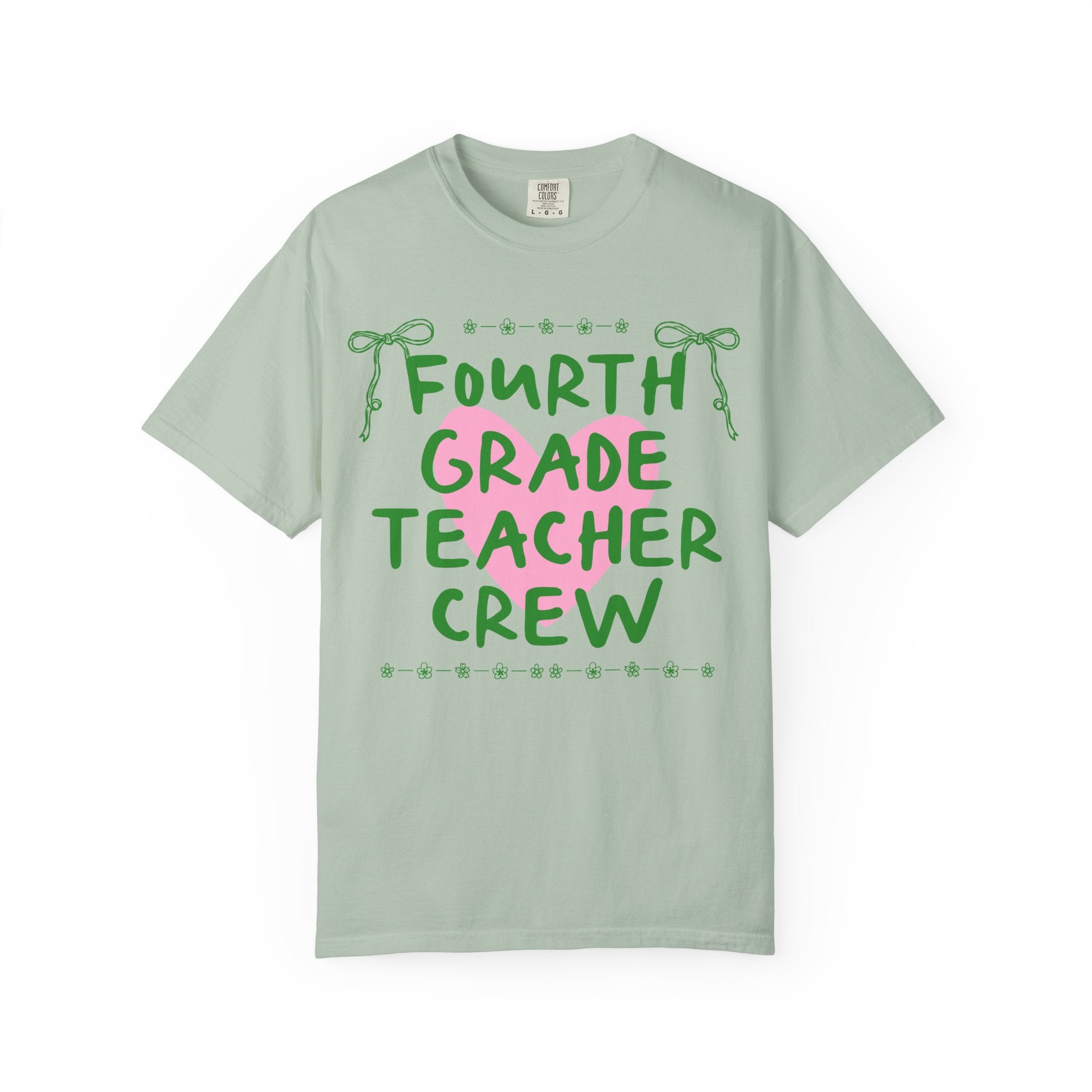 Fourth Grade Crew Matching Teacher Tee Shirt, Back To School Fourth Grade Team T-Shirt for First Day of School or Meet the Teacher Night - Opal and June