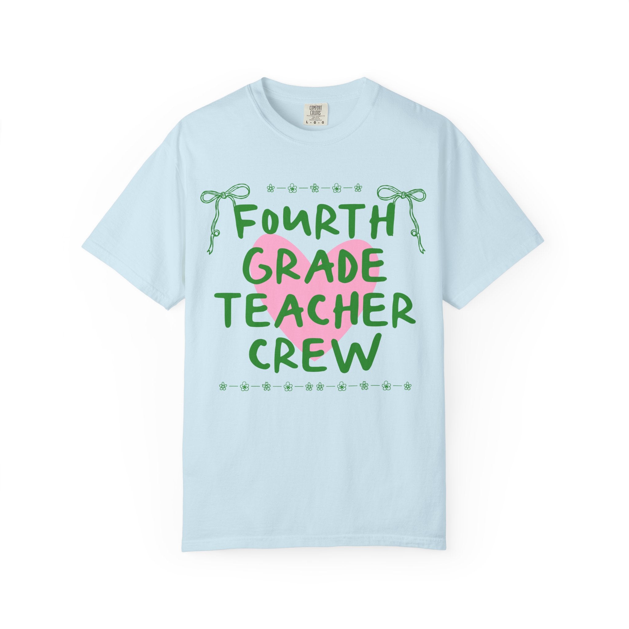 Fourth Grade Crew Matching Teacher Tee Shirt, Back To School Fourth Grade Team T-Shirt for First Day of School or Meet the Teacher Night - Opal and June