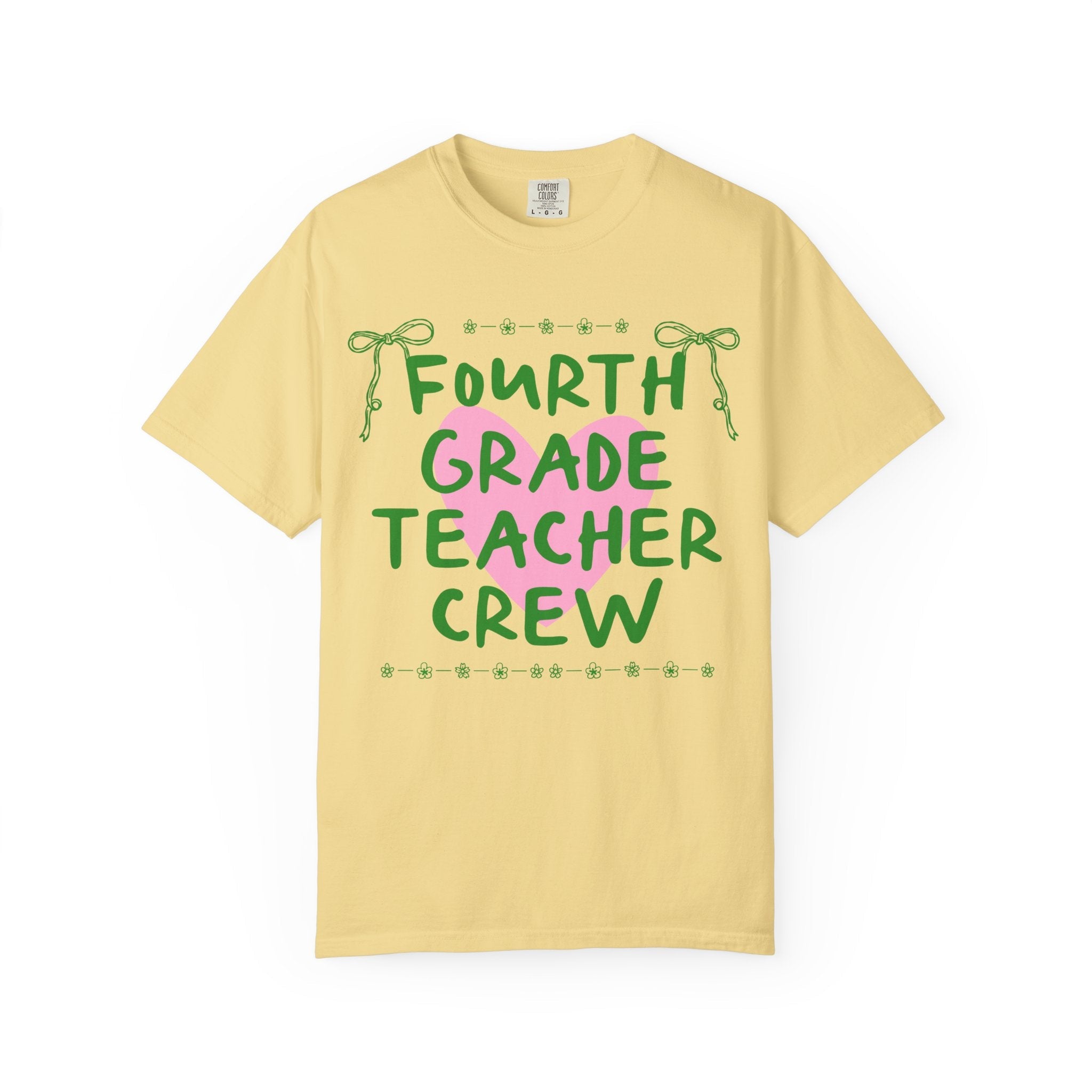 Fourth Grade Crew Matching Teacher Tee Shirt, Back To School Fourth Grade Team T-Shirt for First Day of School or Meet the Teacher Night - Opal and June